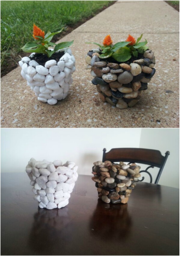 River Stone Planter