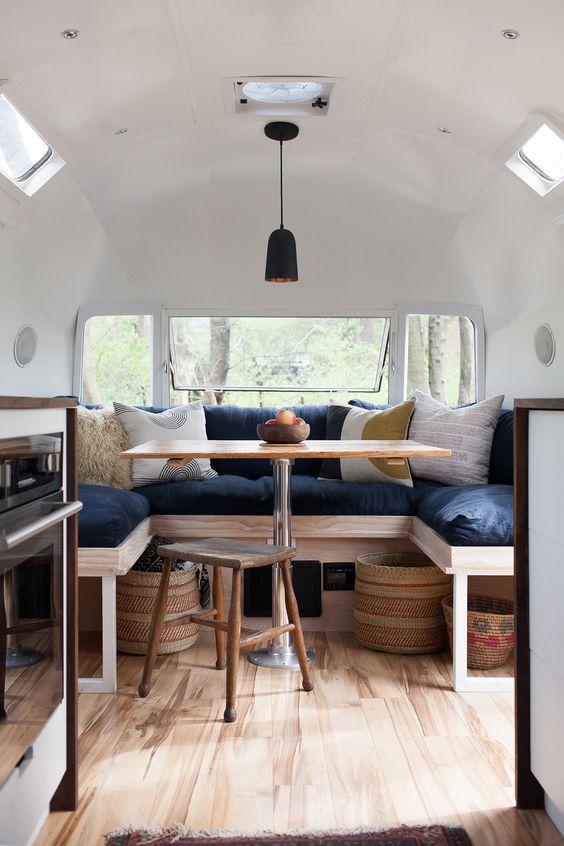 This design savvy Airstream would be the perfect addition to your next summer camping trip!