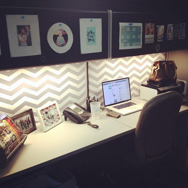 Use the wall paper printed from office poster printer to decorate workspace.