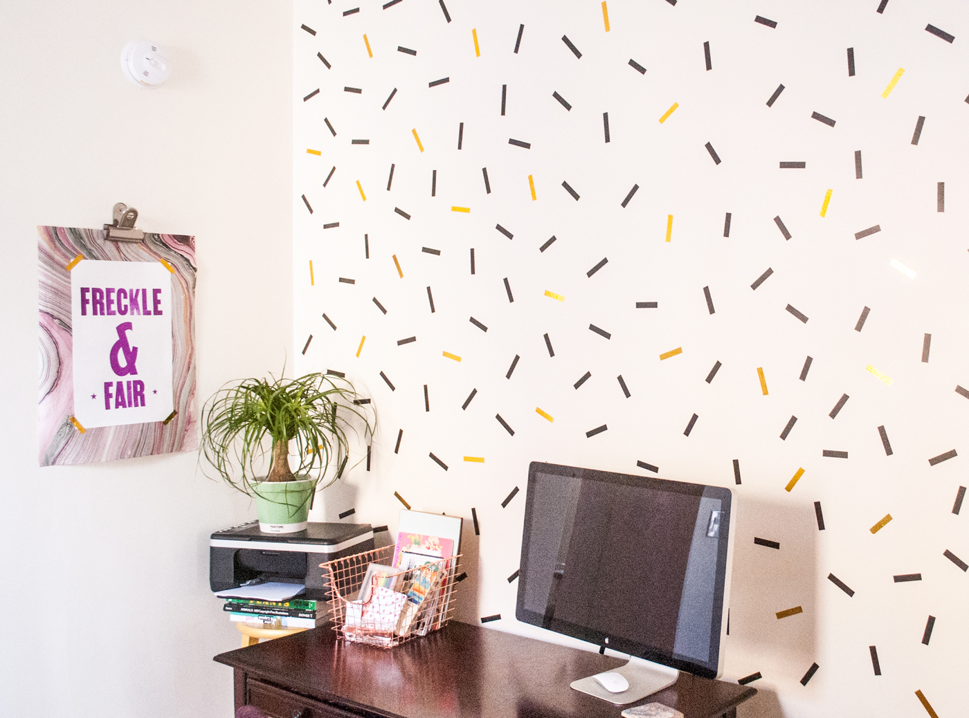 Washi Tape Confetti Wall