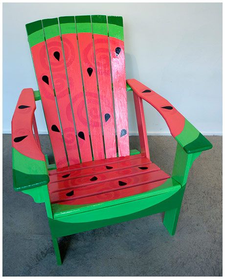 Watermelon Original design and hand-painted by Erin Miller and Matt Olson