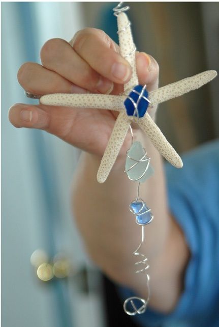 sea glass window hangers