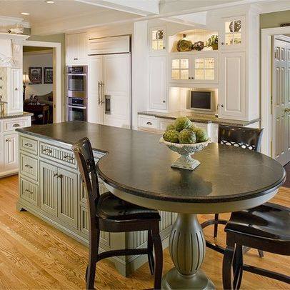 Awesome Loft Kitchen Design With Wood Island