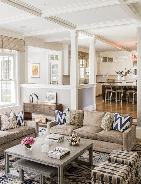 Beige and white living room ideas