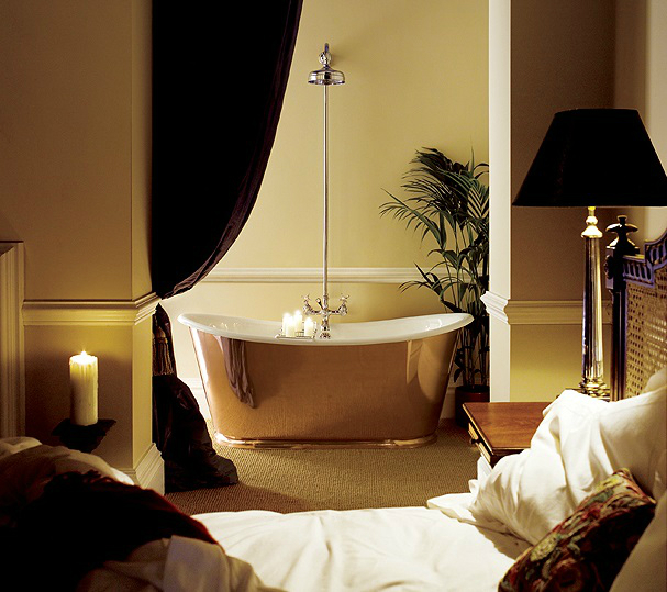 Gold Irresistible Bathroom Ideas with Bathtub