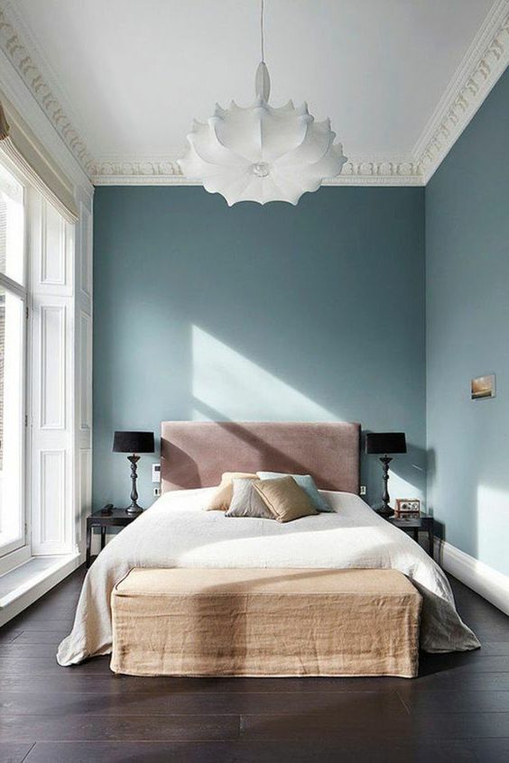 Pink modern bedroom bedroom wall blue marrin