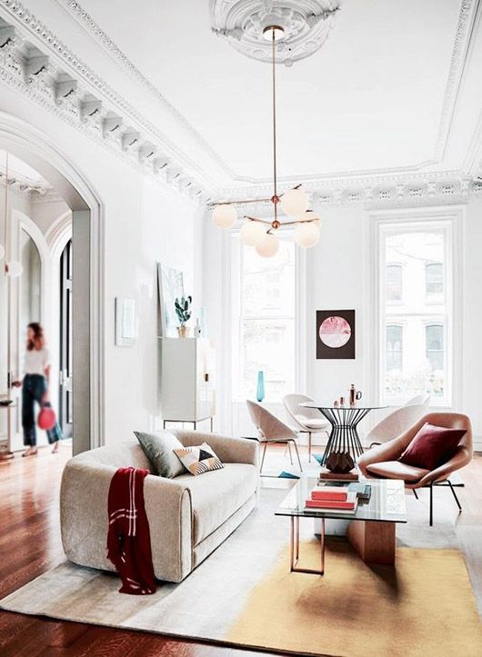 Vintage Beige Living Room