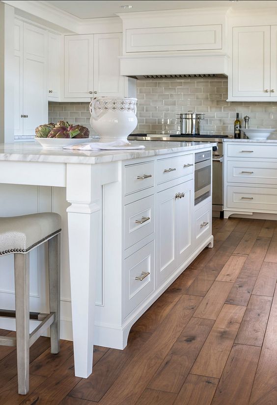 White kitchen with Inset Cabinets