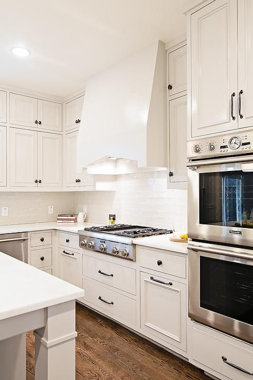 white kitchen boasts a white kitchen