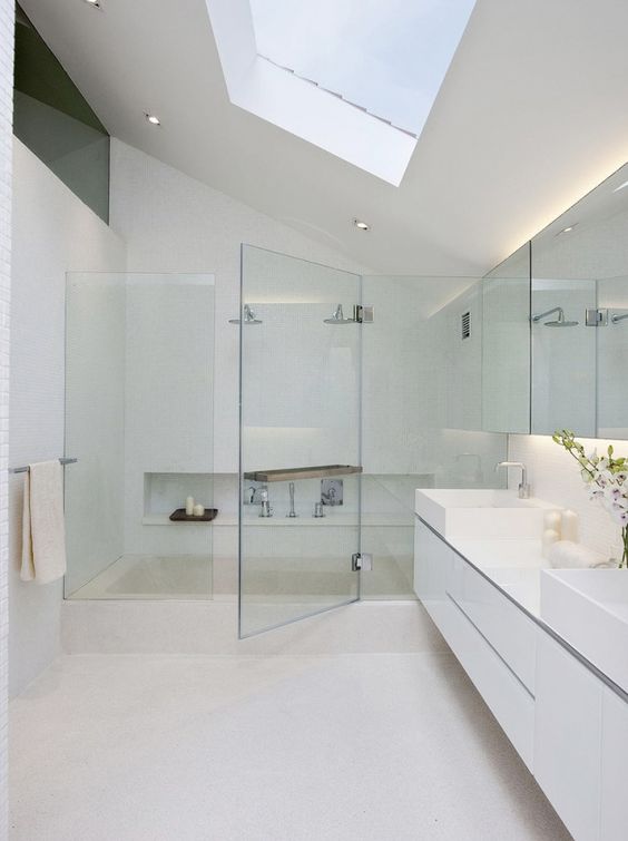 A skylight will open up the room and add lots of natural lighting.