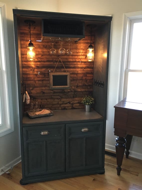 Armoire Bar Cabinet from NewSouthernCharm - Transform Your Old Furniture into Amazing New Ones