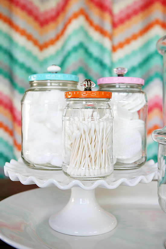 Bathroom Jars Check out Eighteen25 to learn how to make - DIY Organization Ideas for the Cleaner Ones