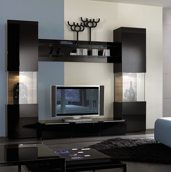 Black furniture is modern and beautiful