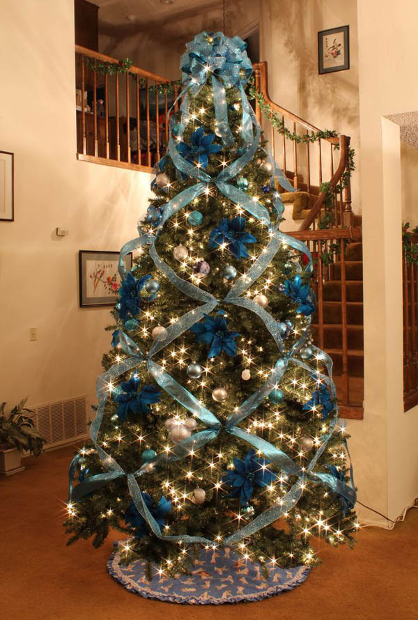 Blue and Silver Christmas Tree