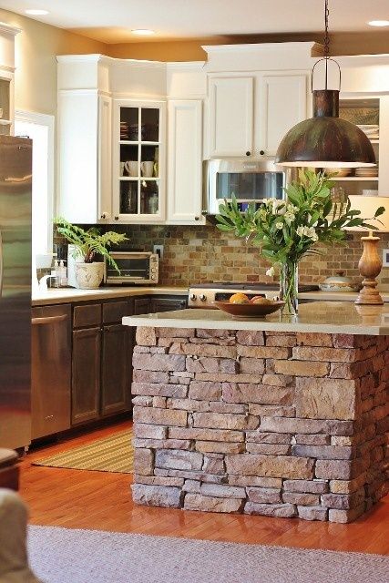 Brick Kitchen Island