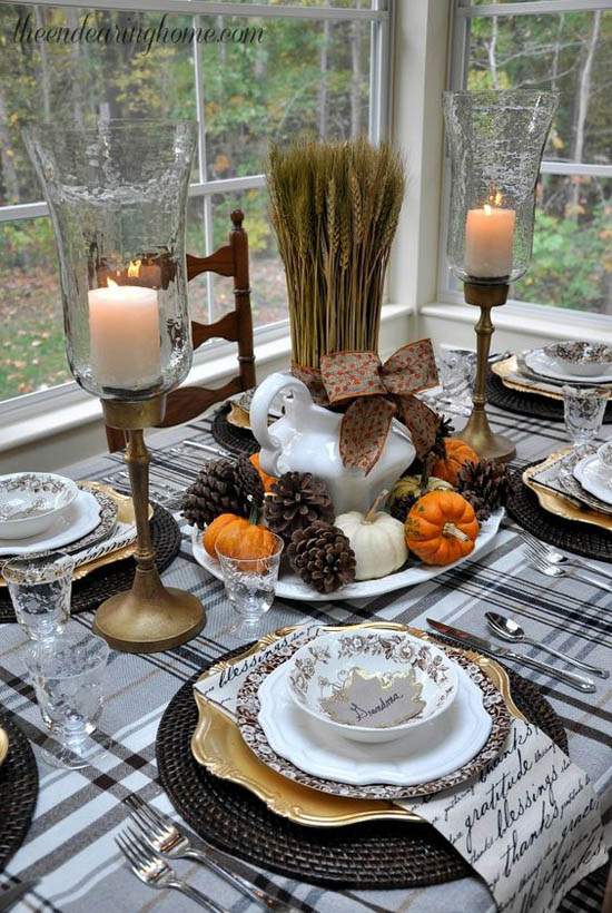 Classy Thanksgiving Table Setting