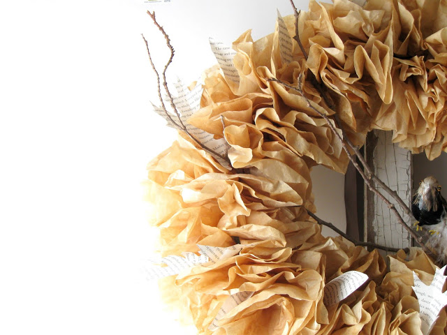 Coffee Filter Wreath By Craft Berry Bush