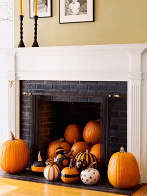 Combine a Halloween- and fall-themed decor for a more universal look.
