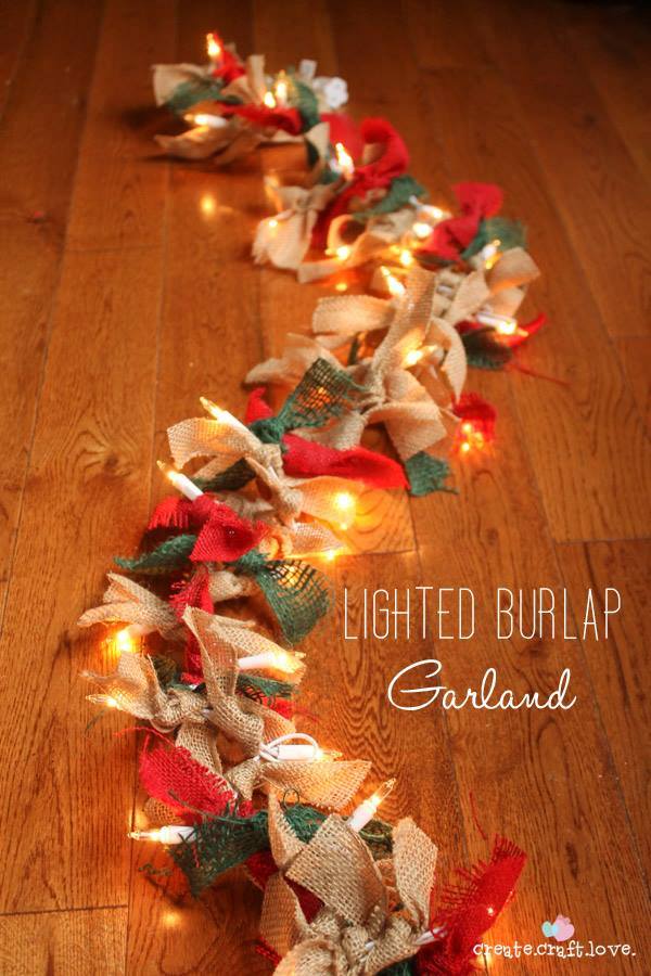 DIY Burlap Garland