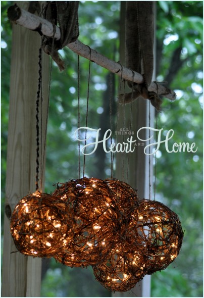 DIY Chandelier By All Things Heart & Home