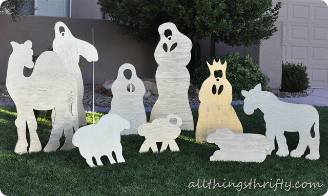 DIY Christmas Yard Nativity By All Things Thrifty