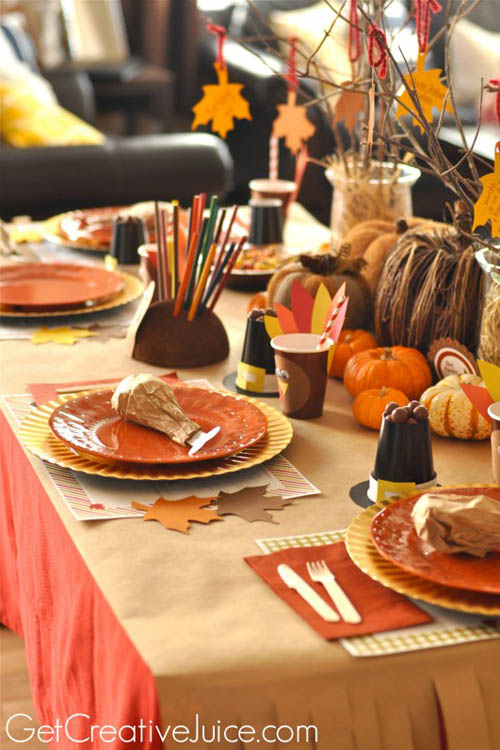 DIY Kids Thanksgiving Table Ideas