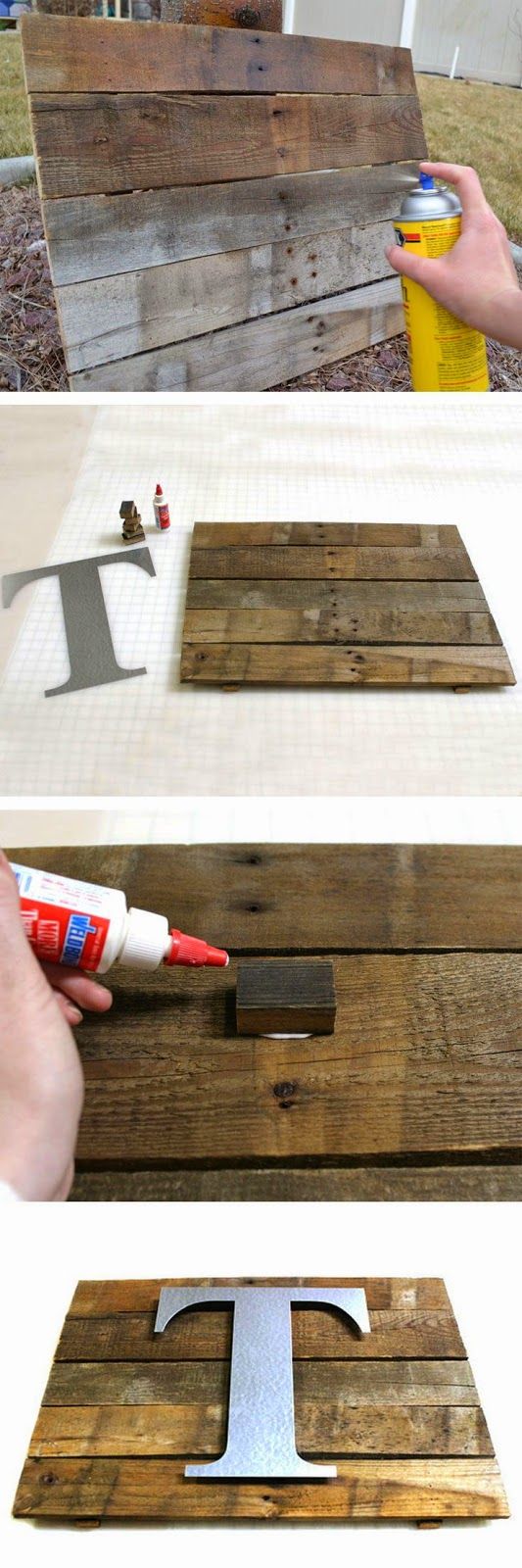 DIY Rustic Pallet Wall Plaque