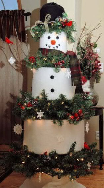 DIY Snowman Tree