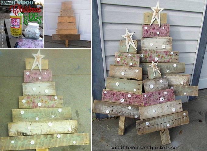 DIY Wood Pallet Christmas Trees