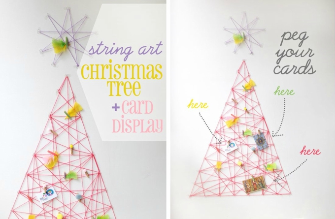 DIY string Christmas tree