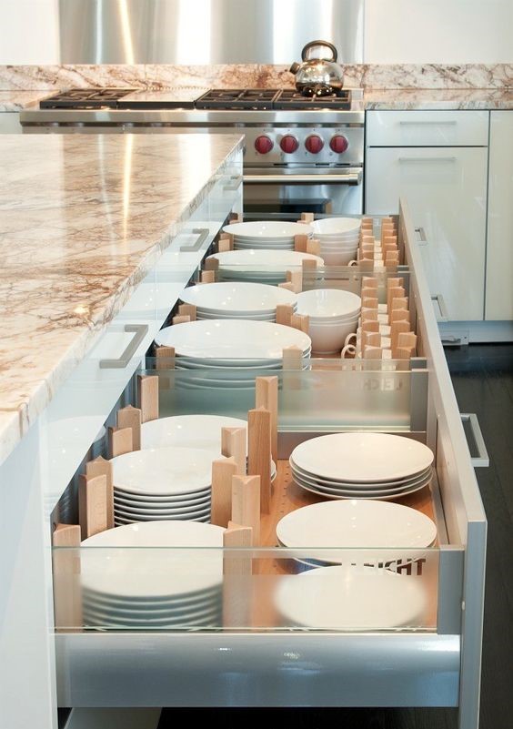 Dinnerware Storage Drawers