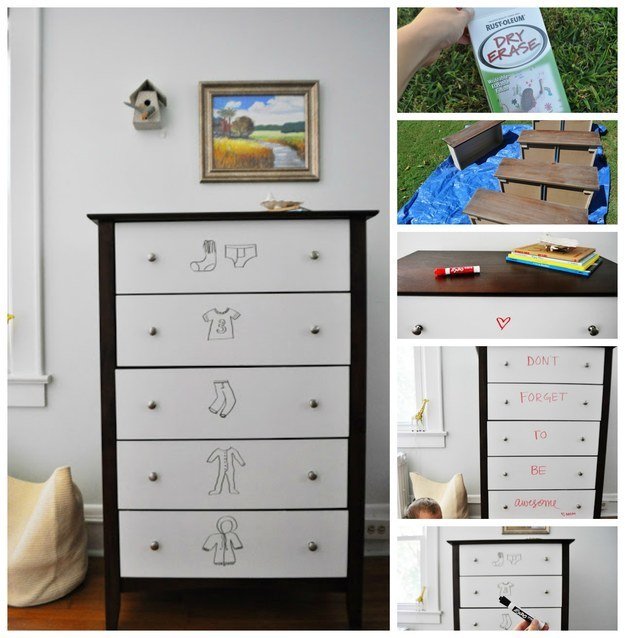 Dry Erase Board Drawers from Ducklingsinarow