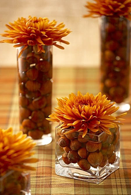 Fall Flower Vases Décor