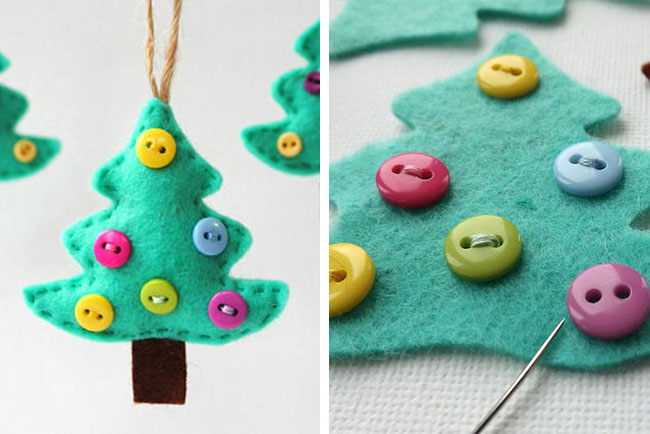 Felt Christmas Tree via Buddly Crafts