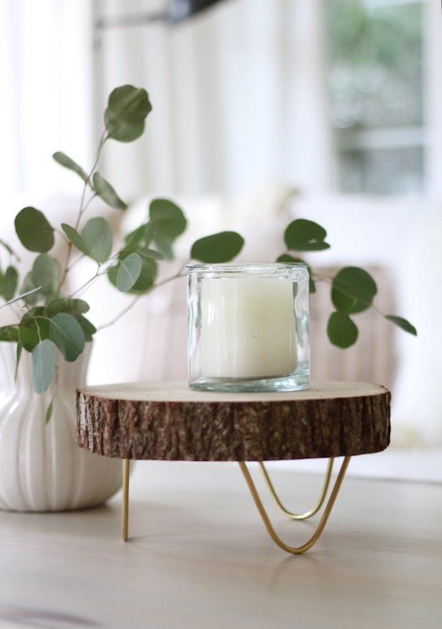 Footed Wood Slide Tray via Craftberry Bush