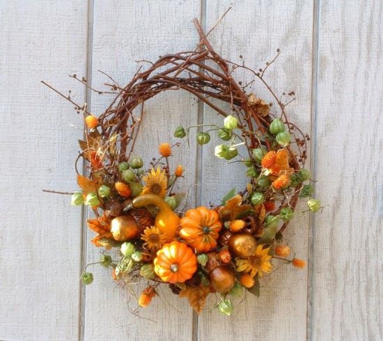 Gourds Thanksgiving Wreath