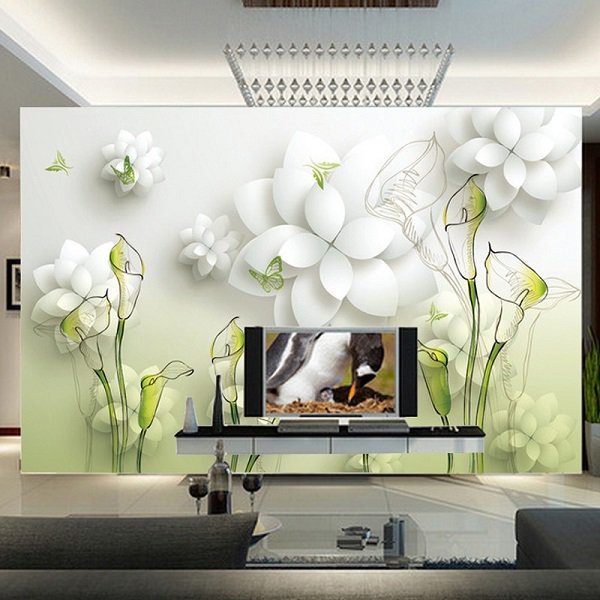 In this light and flowered room, the flow of positive energy is guaranteed