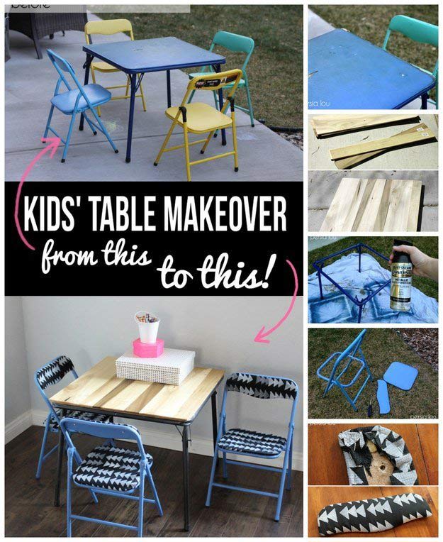 Kiddie Table DIY from persialou
