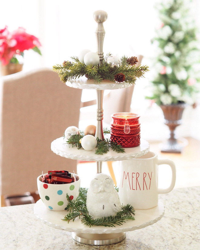 Kitchen Island Christmas Decor