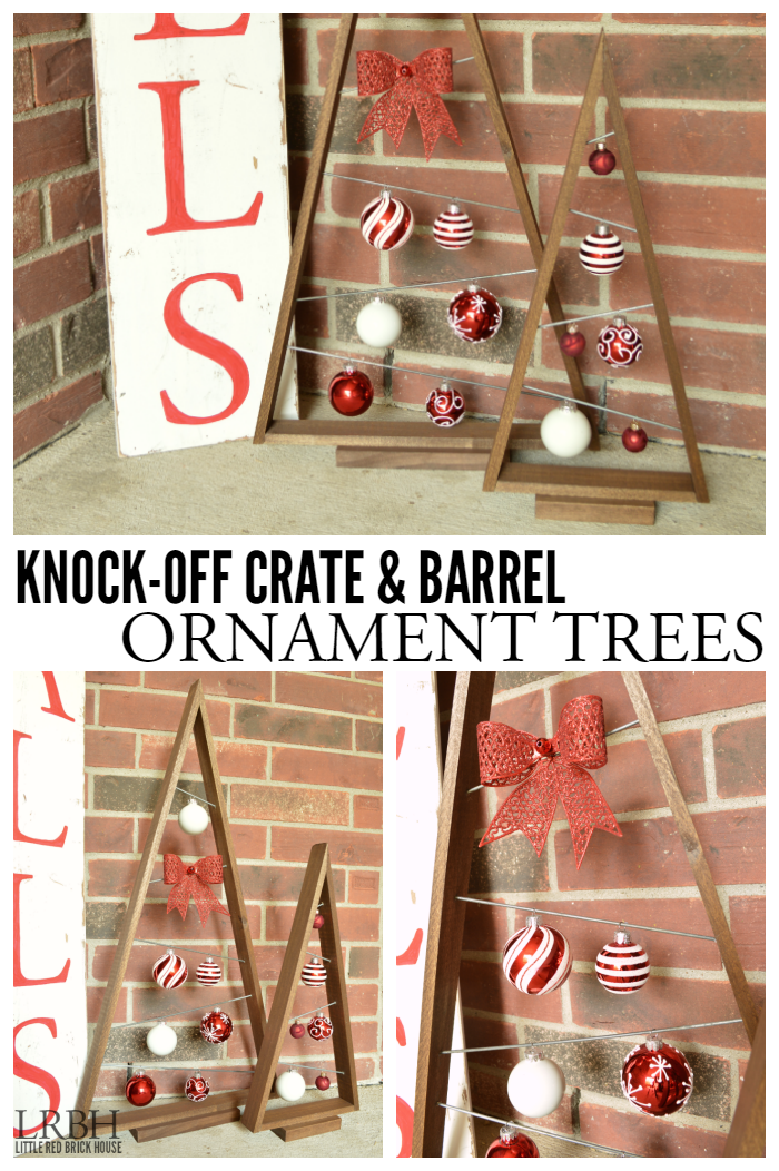 Knock-Off Crate & Barrel Ornament Trees