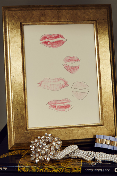 Lipstick Framed Art via Seventeen