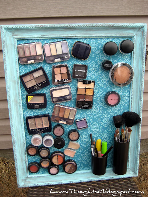 Makeup Magnet Board Check out Laura Thoughts to learn how to make