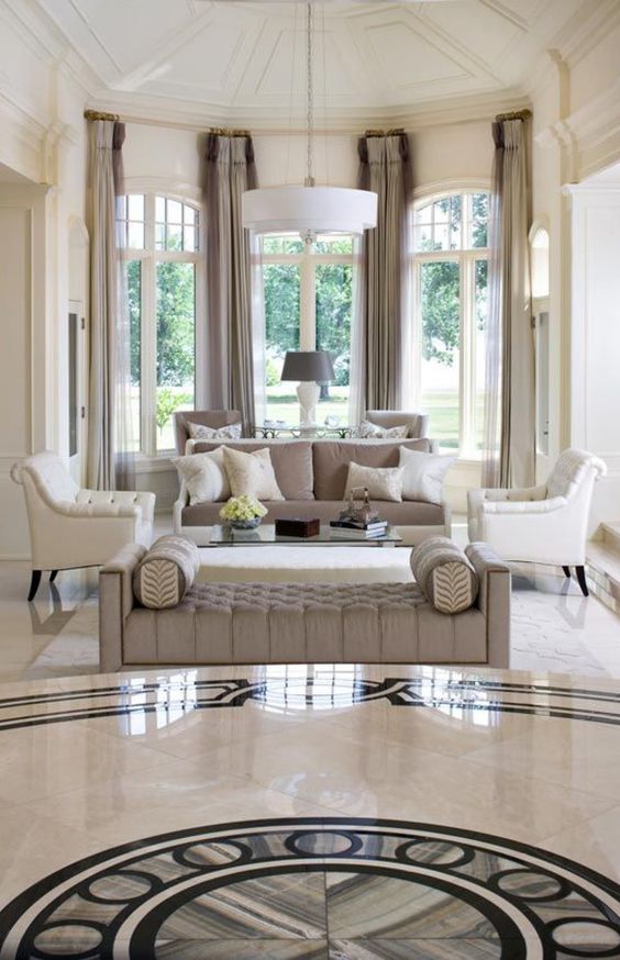 Marble floors has been in style forever