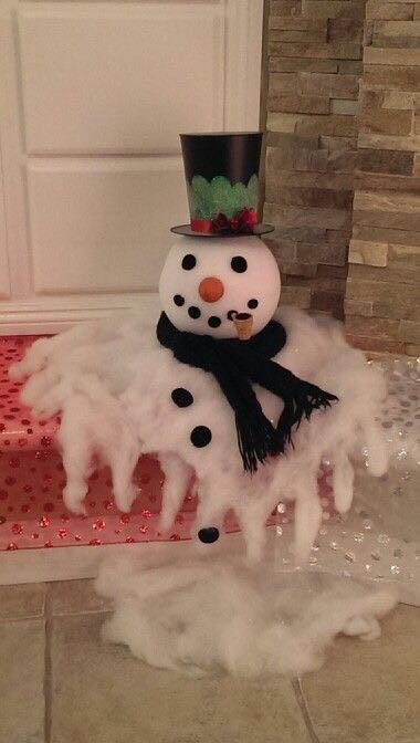 Melted Snowman Decoration
