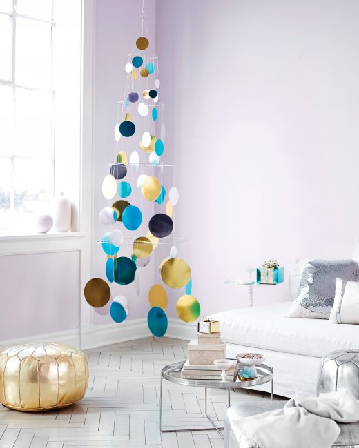 Metallic Foil Paillette Christmas Tree