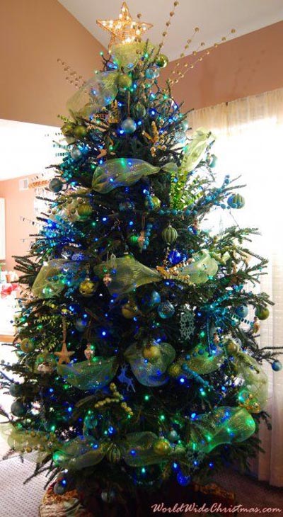 Ocean Hues Christmas Tree Idea