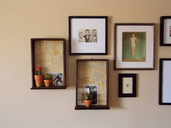 Old Chest Drawers for Wall Shelves