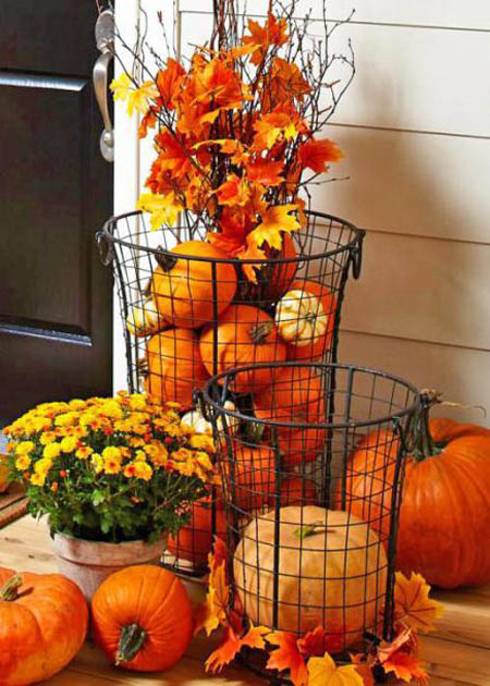 Outdoor Thanksgiving Decorating Idea