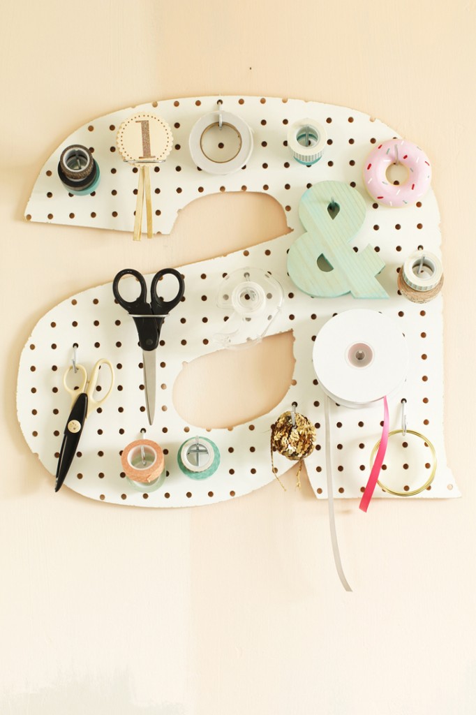 Pegboard Letter via Pegboard Letter