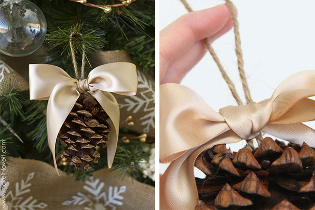 Pine Cone Bow via Make It Love It